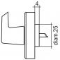 Preview: Drill heads Bernardo Drill head 43 mm for window handles with collet for drilling machine
