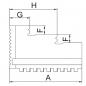 Preview: Jaws for 3-jaw chuck PS3 / PO3 Bernardo Hard outside solid jaws OJ-PS3-250