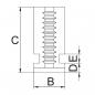 Preview: Jaws for 3-jaw chuck PS3 / PO3 Bernardo Hard outside solid jaws OJ-PS3-250