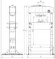 Preview: Pneumatische Werkstattpressen Bernardo PWK 100 F