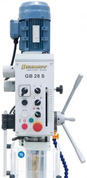 Gearhead bench and column drilling machine Bernardo GB 28 S incl. coolant device