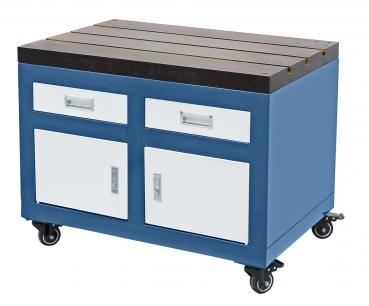Gewindeschneidmaschine Bernardo Untergestell 900 x 600 mm mit 2 Schubladen für TM-Serie