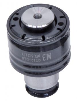 Zubehör für Gewindeschneidmaschine Bernardo Schnellwechselfutter 19 mm GT 12, DIN 371, M3 (3,5 x 2,7)