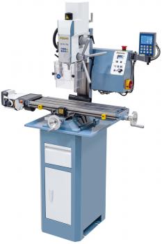 Drilling and milling machine Bernardo KF 26 L Top with table feed and 3-axis digital readout DT 40