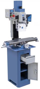 Drilling and milling machine Bernardo KF 25 L Vario incl. 3-axis digital readout DT 40