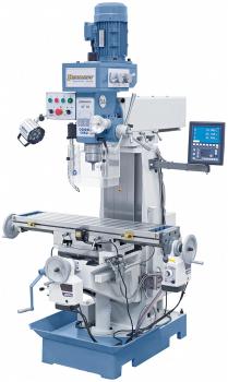 Drilling and milling machine Bernardo KF 60 incl. 3-axis digital readout ES-12 V and automatic table feed in x/y-axis