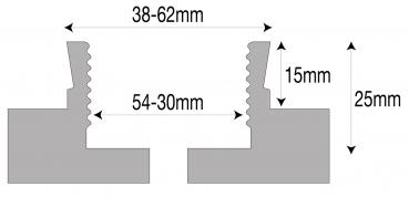Clamping chucks Bernardo Dovetail jaws type B (dovetail outside, striated inside) f. chuck M 70