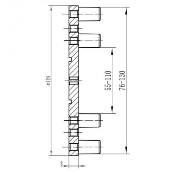 Clamping chucks Bernardo Clamping chuck set Premium M 70