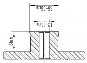 Spannfutter Bernardo Spannzange 25 mm f. Spannfutter M 115
