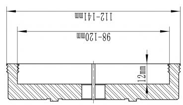 Clamping chucks Bernardo Wide jaws striated inside/outside f. chuck M 115