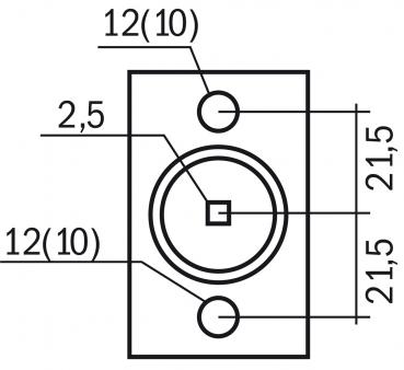 Drill heads Bernardo Drill head 43 mm for window handles with collet for drilling machine