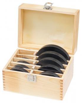 Cutter heads wood Bernardo Butting ring set 12 pcs., in wooden case