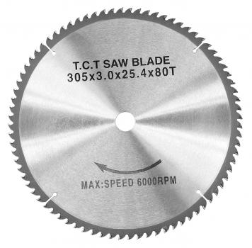 Sawblades for mitre saws Bernardo Carbide sawblade WZ, 305 x 3,0 x 25,4 mm, 80T