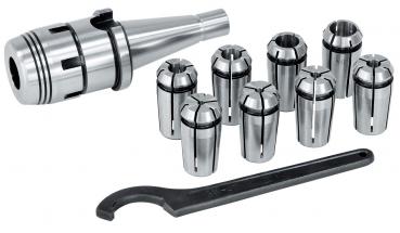 Spannmittel für Werkzeuge Bernardo Fräser-Spannzangenfutter OZ-Set, ISO 40, 4 - 16 mm