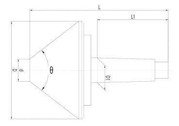 Körnerspitzen / Zentrierkegel Bernardo Mitlaufender Zentrierkegel MK 4 / 130 mm