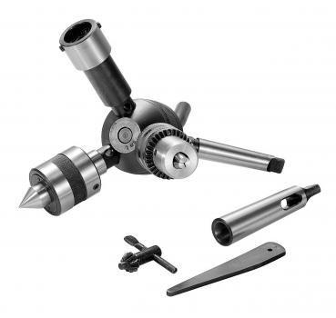 Clamping devices for tools Bernardo 3 station revolving tailstock turret MT 2