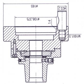 Clamping devices for tools Bernardo 5C fixture with direct mount D1-6