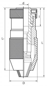 Zubehör für Bohrmaschine Bernardo Schnellspann-Bohrfutter 1 - 16 mm / B 16