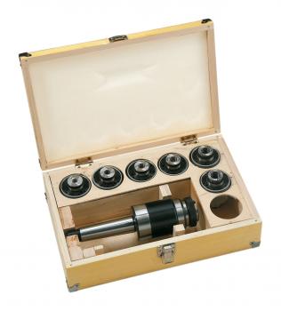 Zubehör für Bohrmaschine Bernardo Gewindeschneid-Schnellwechselfutterset MK 2 / M3 - M12