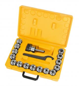 Spannmittel für Werkzeuge Bernardo Fräser-Spannzangenfutter-Set ER 40 | MK 2 | 3 - 25 mm | 16-tlg.