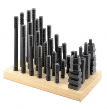 Zubehör für Bohrmaschine Bernardo Stiftschrauben und T-Nut-Muttern Sortiment 14 mm, M 12