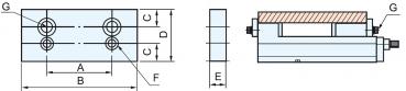 Jaws for PHV / CHV Bernardo Aufsatzbacken LJ 200 - 2 Stk.
