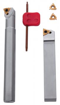 Drehmeisselsätze Bernardo Drehmeißelsatz für Innen- und Außengewinde, mit HM-Wendeplatten, 20 mm, 2-tlg.