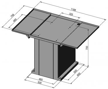 Stands for drilling and milling machine Bernardo Stand BF 6 with coolant tray
