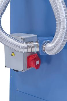 Dust collector for metal chips Bernardo Stand UGA 2 with aspiration