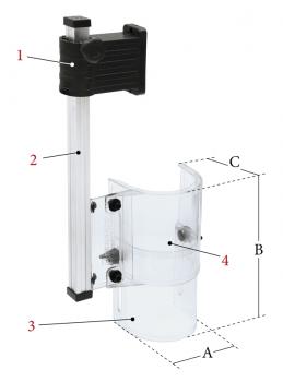 Bernardo safety guard PTR-B, round for drilling machine size 1 - 230 V
