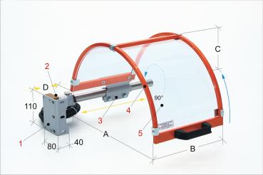 Protective devices for lathe Bernardo PTO 01/600