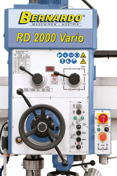 Radial- und Schnellradialbohrmaschine Bernardo RD 2000 Vario