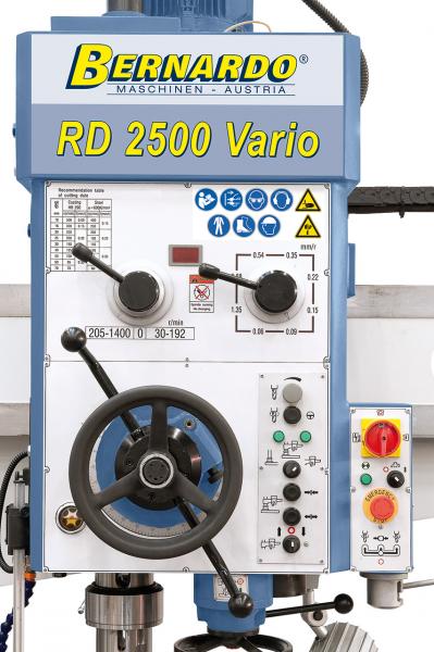 Radial- und Schnellradialbohrmaschine Bernardo RD 2500 Vario