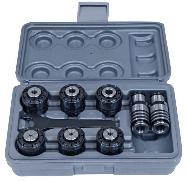 Zubehör für Gewindeschneidmaschine Bernardo Schnellwechselfutter-Set M3 - M16 f. TM 16 P / TM 16 BLO