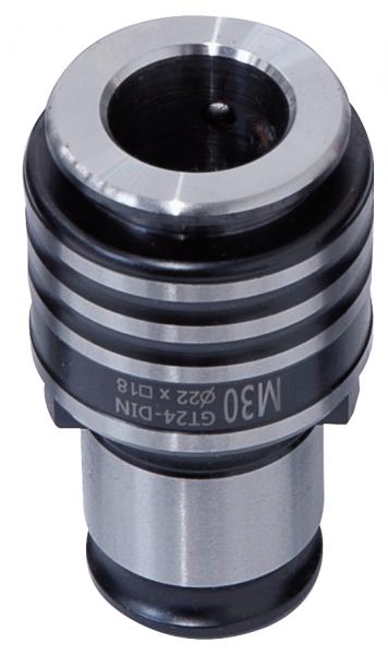 Zubehör für Gewindeschneidmaschine Bernardo Schnellwechselfutter 31 mm GT 24, DIN 376, M30 (22 x 18)
