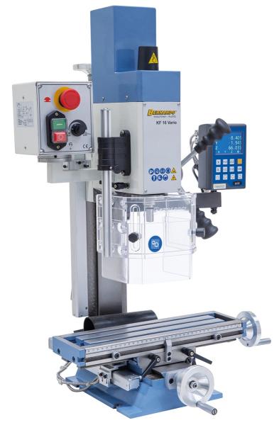 Bohr- und Fräsmaschine Bernardo KF 16 Vario inkl. 3-Achs Digitalanzeige DT 40