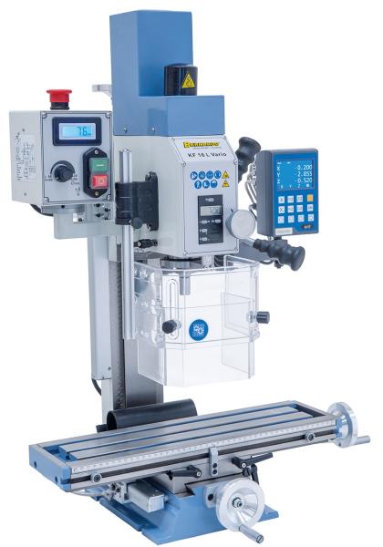 Bohr- und Fräsmaschine Bernardo KF 16 L Vario inkl. 3-Achs Digitalanzeige DT 40