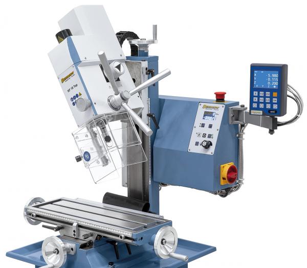 Drilling and milling machine Bernardo KF 18 Top incl. 3-axis digital readout DT 40