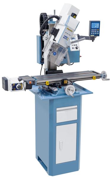 Drilling and milling machine Bernardo KF 26 L Top with table feed and 3-axis digital readout DT 40