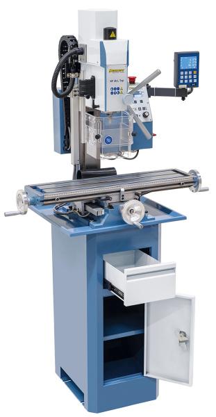 Drilling and milling machine Bernardo KF 26 L Top incl. 3-axis digital readout DT 40