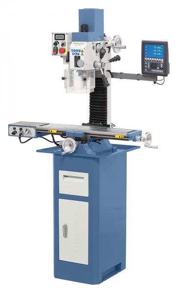 Bohr- und Fräsmaschine Bernardo KF 25 Pro mit Vorschub inkl. 3-Achs-Digitalanzeige
