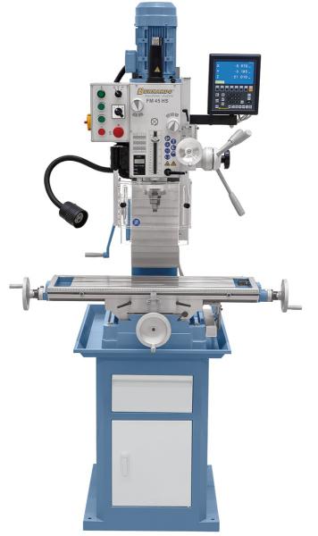 Drilling and milling machine Bernardo FM 45 HS incl. 3-axis digital readout ES-12 V
