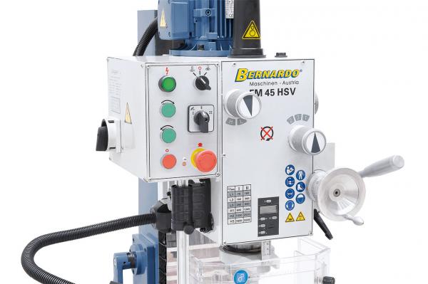 Bohr- und Fräsmaschine Bernardo FM 45 HSV inkl. 3-Achs-Digitalanzeige