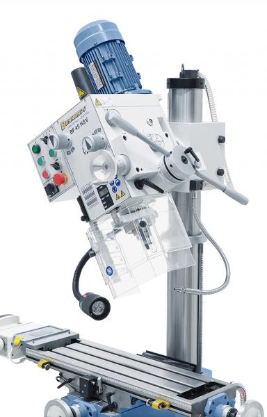 Drilling and milling machine Bernardo BF 45 HSV with x-axis power feed