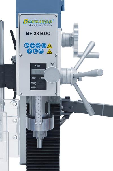 Drilling and milling machine Bernardo BF 28 BDC with power feed and 3-axis digital readout ES-12 V