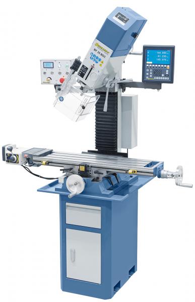 Bohr- und Fräsmaschine Bernardo BF 35 BDC mit Vorschub inkl. 3-Achs-Digitalanzeige