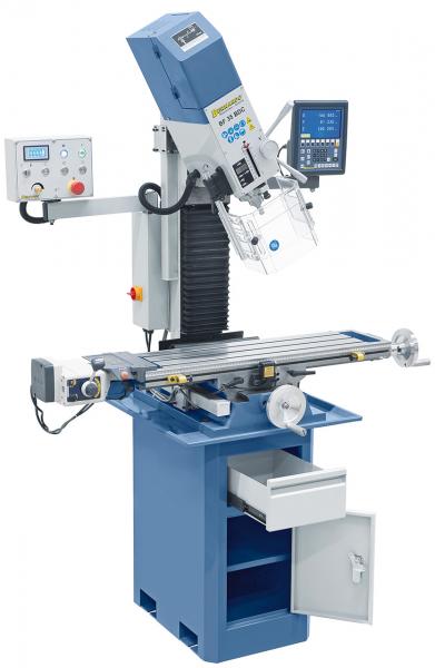 Bohr- und Fräsmaschine Bernardo BF 35 BDC mit Vorschub inkl. 3-Achs-Digitalanzeige