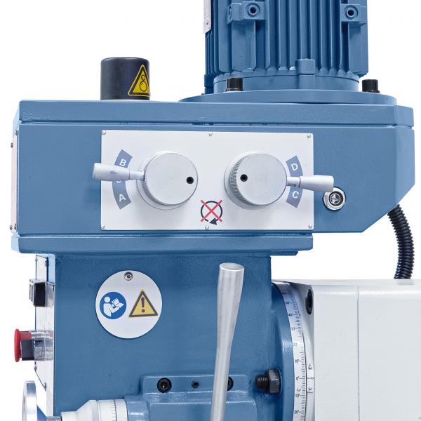 Bohr- und Fräsmaschine Bernardo KF 60 inkl. 3-Achs-Digitalanzeige ES-12 H und Vorschub für x/y-Achse
