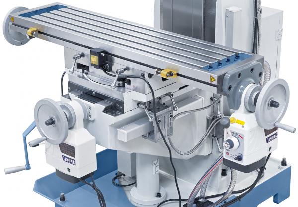 Bohr- und Fräsmaschine Bernardo KF 60 inkl. 3-Achs-Digitalanzeige ES-12 H und Vorschub für x/y-Achse
