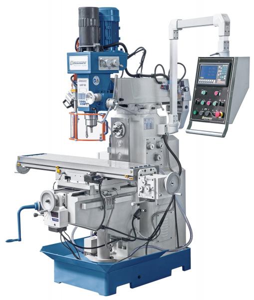 Universal milling machine Bernardo UWF 90 incl. 3-axis digital readout ES-12 H and pneumatic tool clamping